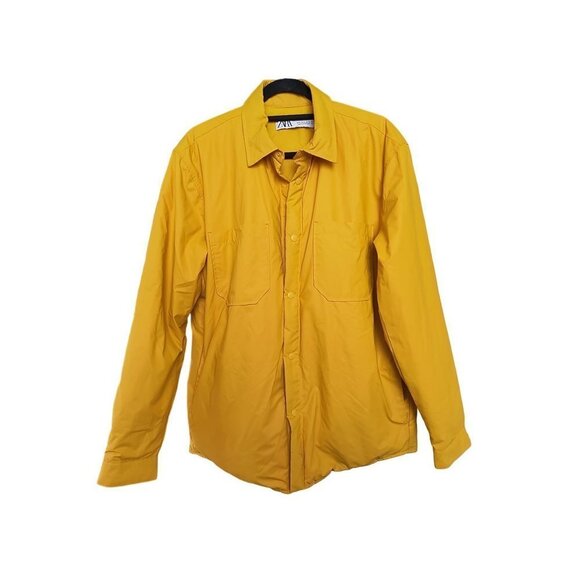 Zara Other - Zara Vegan Mustard yellow jacket  Men's size medium